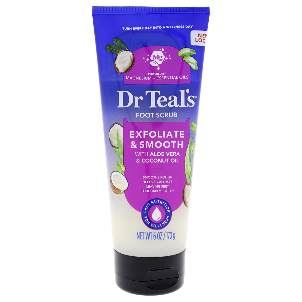 Exfoliate and Smooth Foot Scrub - Aloe Vera and Coconut Oil by Dr Teals